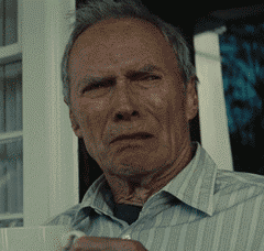 clint eastwood disgusted gif